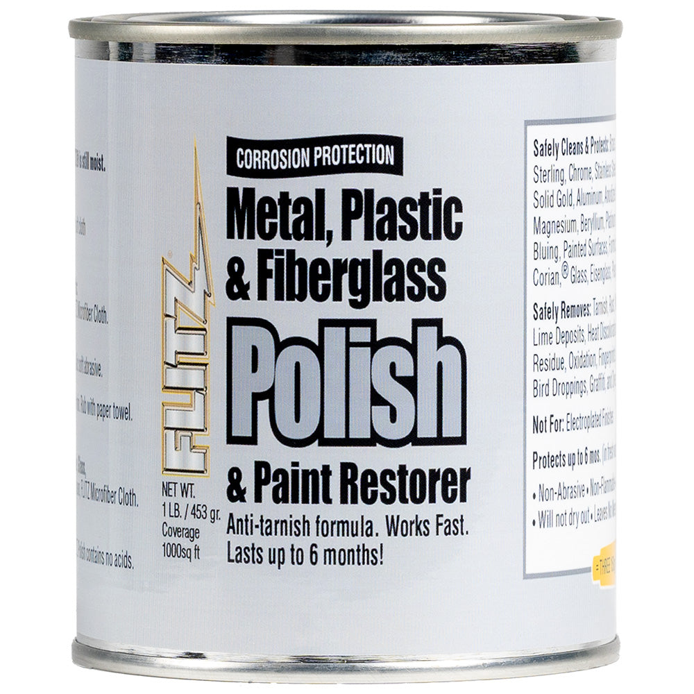 Flitz Metal Plastic Fiberglass Polish Paste 10lb CA 035166