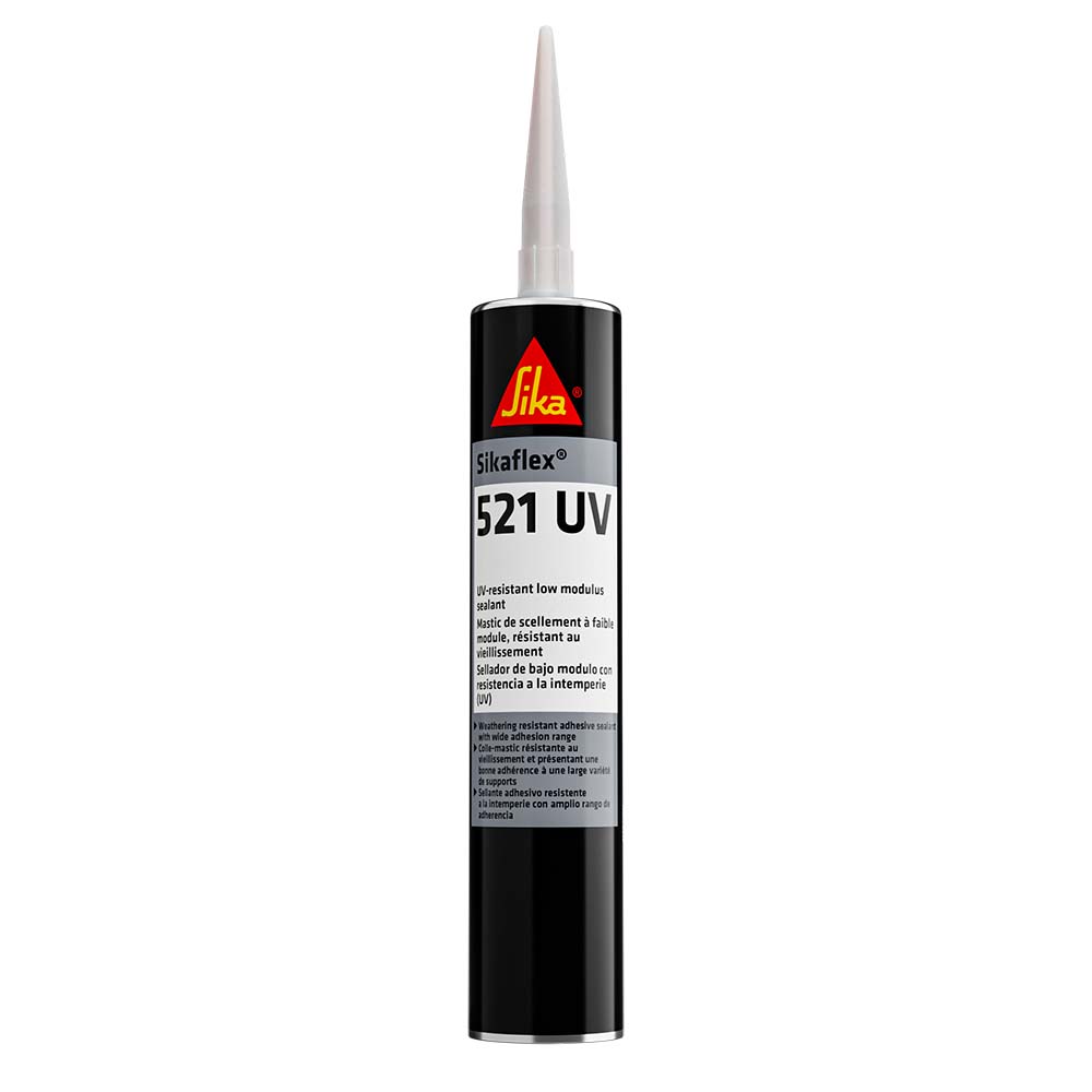 Sika Sikaflex 521UV UV Resistant LM Polyurethane Sealant 103oz300ml Cartridge White 106096