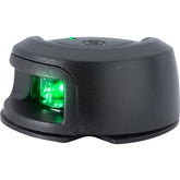 Attwood LightArmor Deck Mount Navigation Light Black Composite Starboard green 2NM NV2012PBG7
