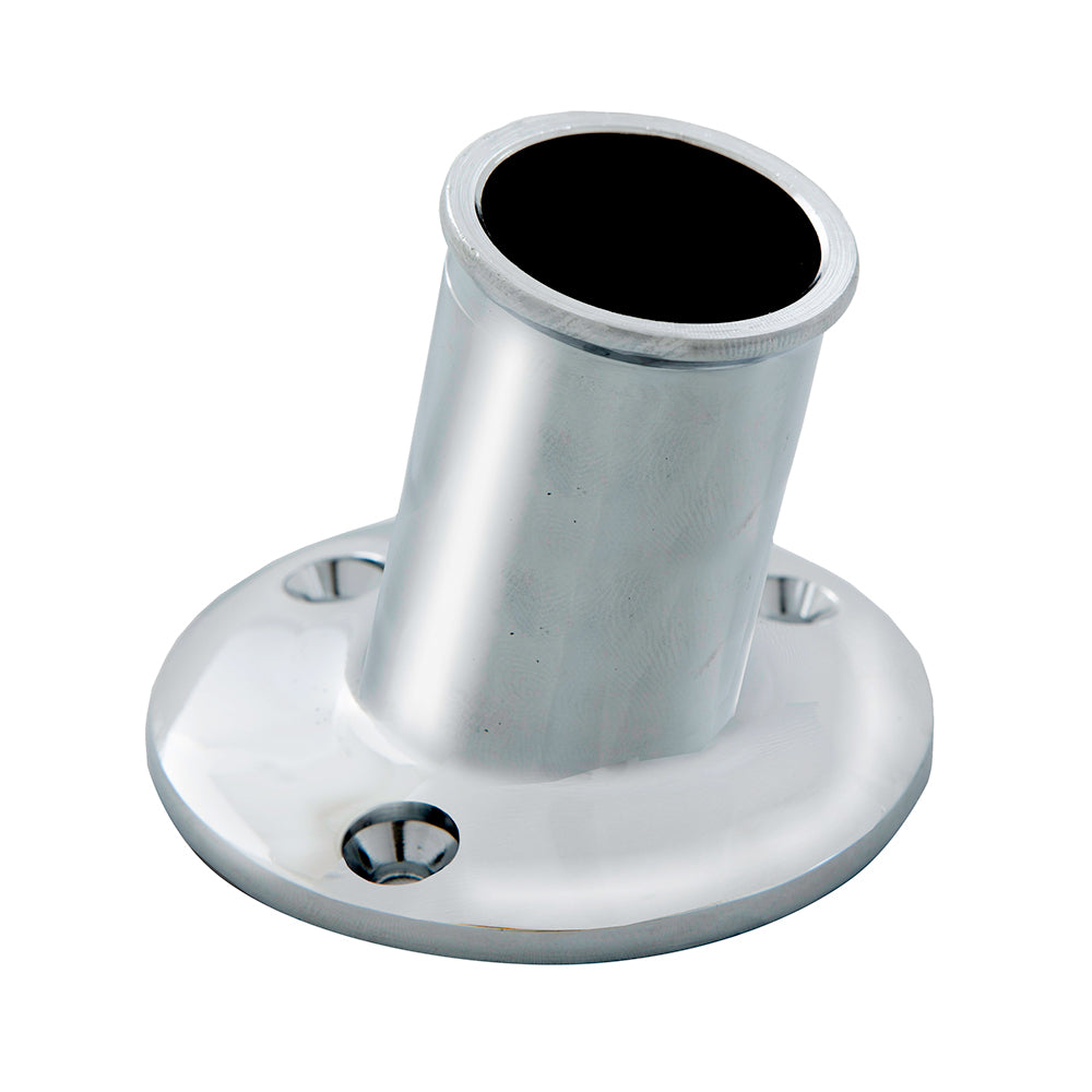 Whitecap TopMounted Flag Pole Socket CPBrass 1 ID S5002