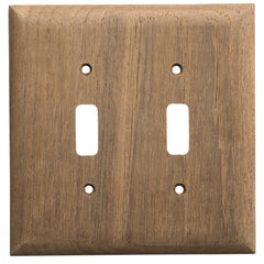 Whitecap Teak 2Toggle SwitchReceptacle Cover Plate 60176