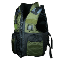 First Watch AV800 Four Pocket Flotation Vest OD Green Large to XL AV800GNLXL