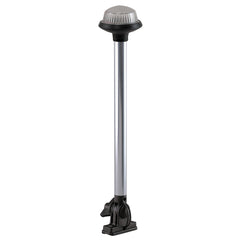 Perko Fold Down AllRound Frosted Globe Pole Light Vertical Mount White 1637DP0CHR
