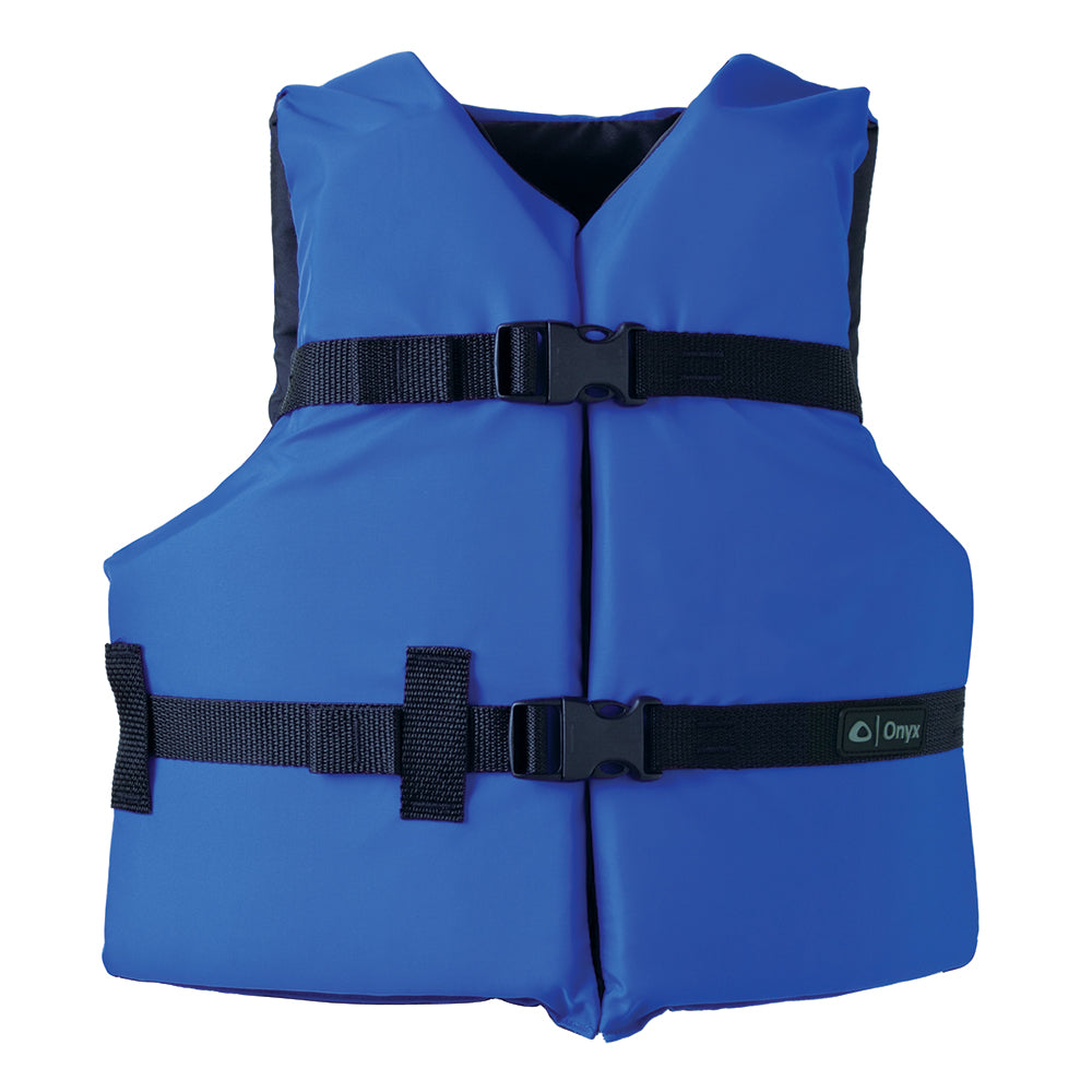 Onyx Nylon General Purpose Life Jacket Youth 5090lbs Blue 10300050000212