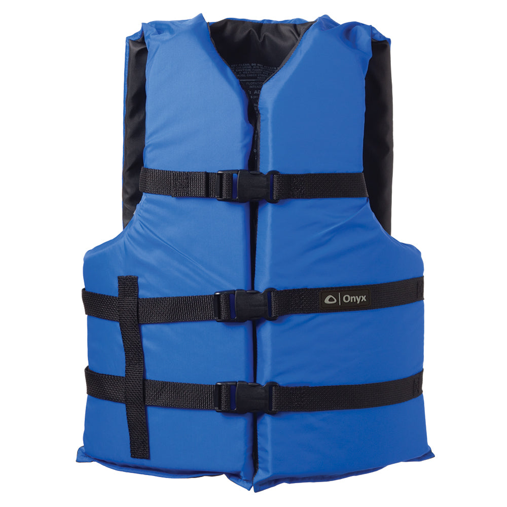 Onyx Nylon General Purpose Life Jacket Adult Universal Blue 10300050000412