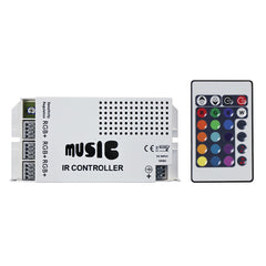 HEISE Sound Activated RGB Controller wIR Remote HERGBSAC1
