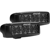 RIGID Industries SRQ Series PRO Spot Diffused Midnight Surface Mount Pair 905513BLK