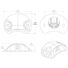 Lumitec Barbados Courtesy Accent LED Light Black wRed Light 101061