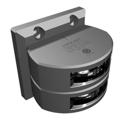 Lopolight Series 301106 Double Stacked Stern Light 3NM Vertical Mount White Silver Housing 301106ST