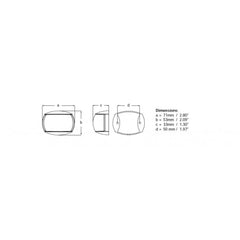 Hella Marine NaviLED Compact 2nm Towing Navigation Lamp Black Shroud 980520601