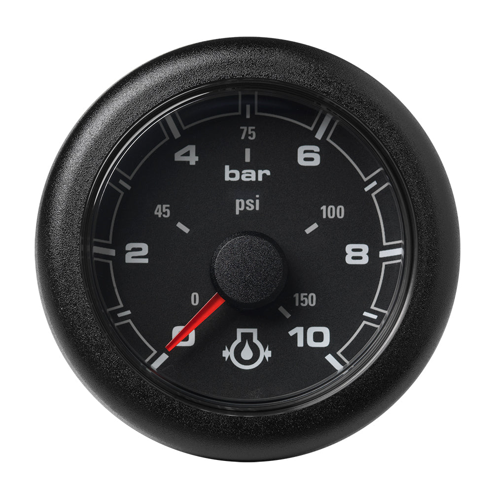 Veratron 52MM 2116 OceanLink Engine Oil Pressure Gauge 10 Bar150 PSI Black Dial Bezel A2C1066000001