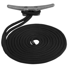 SeaDog Double Braided Nylon Dock Line 12 x 30 Black 302112030BK1
