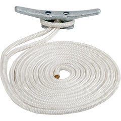 SeaDog Double Braided Nylon Dock Line 58 x 25 White 302116025WH1