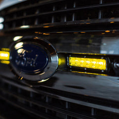 RIGID Industries 6 SRSeries SAE Compliant Fog Light Black wYellow Light 906704