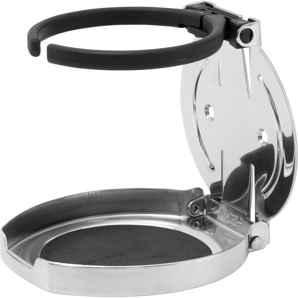 SeaDog Adjustable Folding Drink Holder 304 Stainless Steel 5882501