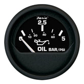 Faria Euro Black 2 Oil Pressure Gauge Metric 5 Bar 12805