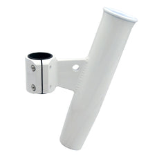 CE Smith Aluminum Vertical ClampOn Rod Holder 123 OD White Powdercoat wSleeve 53726
