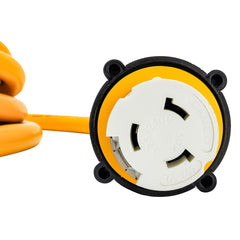 Camco 50 Amp Power Grip Marine Extension Cord 25 MLockingFLocking Adapter 55621