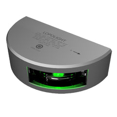 Lopolight Series 301001 Navigation Light 2NM Vertical Mount Green Silver Housing 6M Cable 3010016M