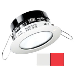 i2Systems Apeiron PRO A503 3W Spring Mount Light Round Cool White Red White Finish A50331AAGH