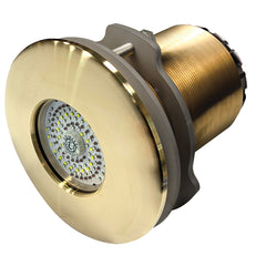 Lumitec SeaBlaze Typhoon Underwater Light Bronze ThruHull LED Light WhiteBlue Flush Mount 101450