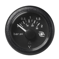 Veratron 52MM 2116 ViewLine Boost Pressure Gauge 2 Bar30 PSI Black Dial Round Bezel A2C59514149