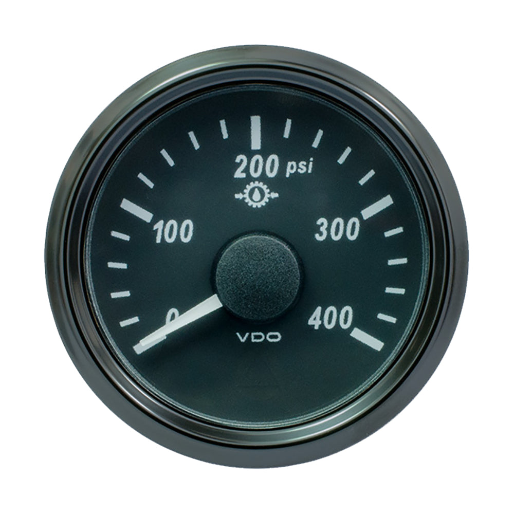 VDO SingleViu 52mm 2116 Oil Pressure Gauge 400 PSI 0180 Ohm A2C3833500030