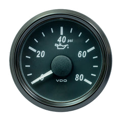 VDO SingleViu 52mm 2116 Oil Pressure Gauge 80 PSI 0180 Ohm A2C3833190030