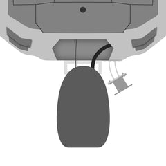 Minn Kota 3 Raptor Setback Bracket White 1810375