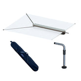 TACO ShadeFin wWhite Fabric Case Fixed Rod Holder Mount Kit T1030003