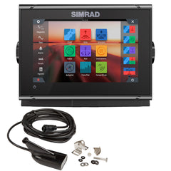 Simrad GO7 XSR ChartplotterFishfinder wHDI Transom Mount Transducer CMAP Discover Chart 00014326002