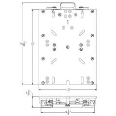 TACO Low Profile Adjustable Seat Slide M201013A