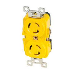 Marinco Locking Receptacle 15A 125V Yellow 4700CR