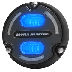 Hella Marine Apelo A2 Blue White Underwater Light 3000 Lumens Black Housing Charcoal Lens wEdge Light 016147001