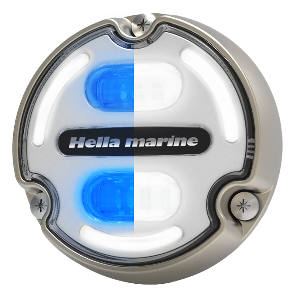 Hella Marine Apelo A2 Blue White Underwater Light 3000 Lumens Bronze Housing White Lens wEdge Light 016147101