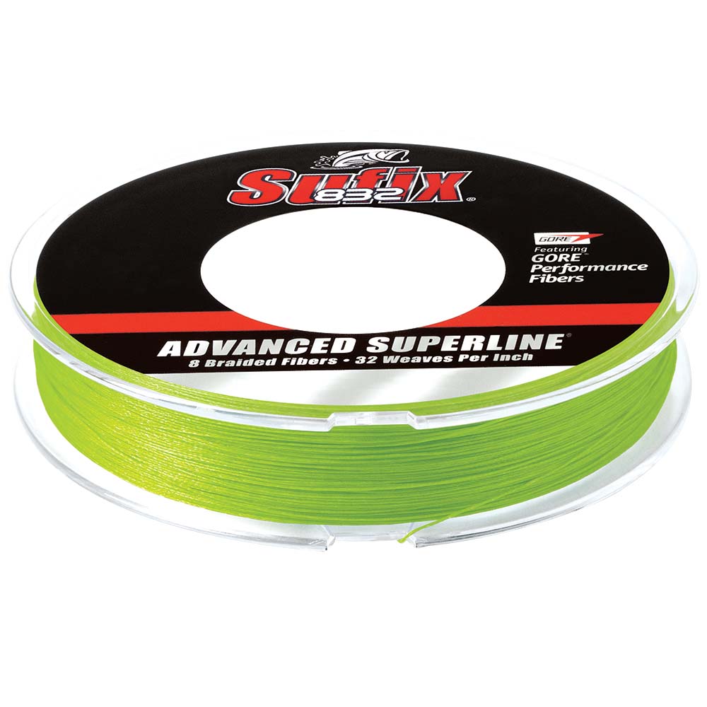 Sufix 832 Advanced Superline Braid 10lb Neon Lime 300 yds 660110L