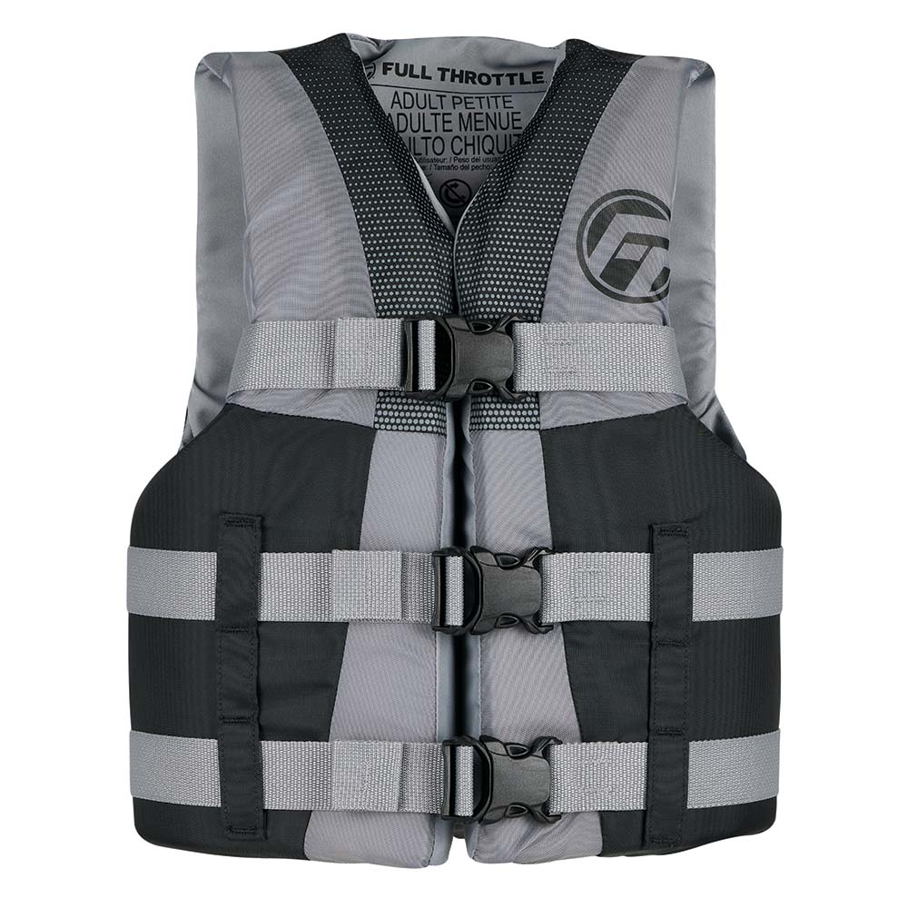 Full Throttle Teen Nylon Life Jacket GreyBlack 11220070101022