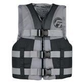 Full Throttle Teen Nylon Life Jacket GreyBlack 11220070101022
