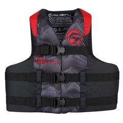 Full Throttle Adult Nylon Life Jacket 2XL4XL RedBlack 11220010008022