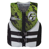 Full Throttle Junior Hinged Neoprene Life Jacket Green 14240040000922