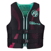 Full Throttle Adult RapidDry Life Jacket SM AquaBlack 14210050503022