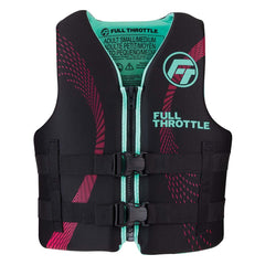 Full Throttle Adult RapidDry Life Jacket SM AquaBlack 14210050503022