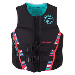 Full Throttle Womens RapidDry FlexBack Life Jacket Womens M PinkBlack 14250010583022