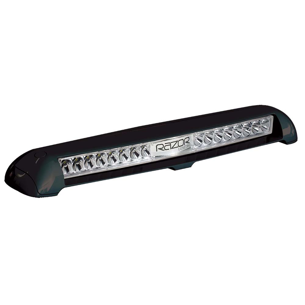 Lumitec Razor Light Bar Flood Black Housing Flush Mount 101588