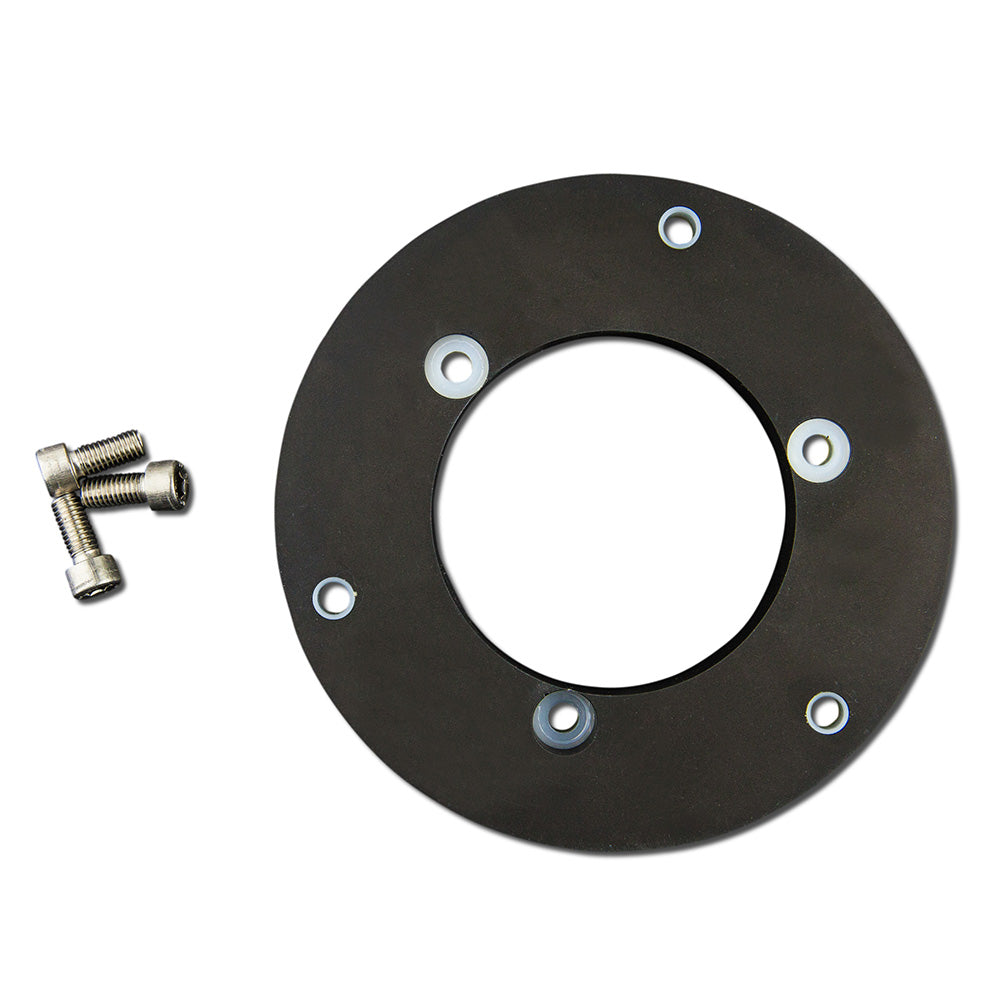 Lopolight Circular Baseplate fHorizontal Mount Lights Aluminum Black 400401B