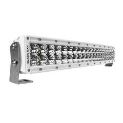 Black Oak Pro Series 30 Curved Double Row 20 LED Light Bar Combo Optics White Housing 20CCMD5OS