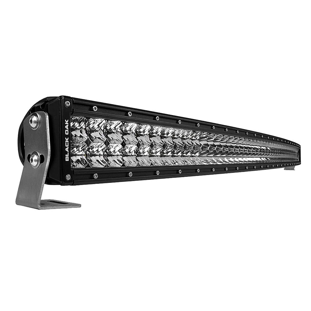 Black Oak Pro Series 30 Curved Double Row 40 LED Light Bar Combo Optics Black Housing 40CCD5OS