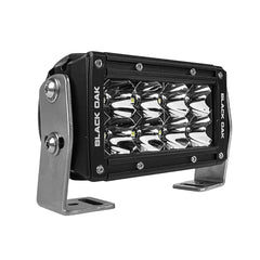 Black Oak Pro Series 30 Double Row 4 LED Light Bar Spot Optics Black Housing 4SD5OS