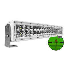 Black Oak Pro Series Double Row Combo Infrared 20 850nm Light Bar White 20MIR850