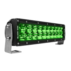 Black Oak 10 Green LED Hog Hunting Light Bar Combo Optics Black Housing Pro Series 30 10GD3OS